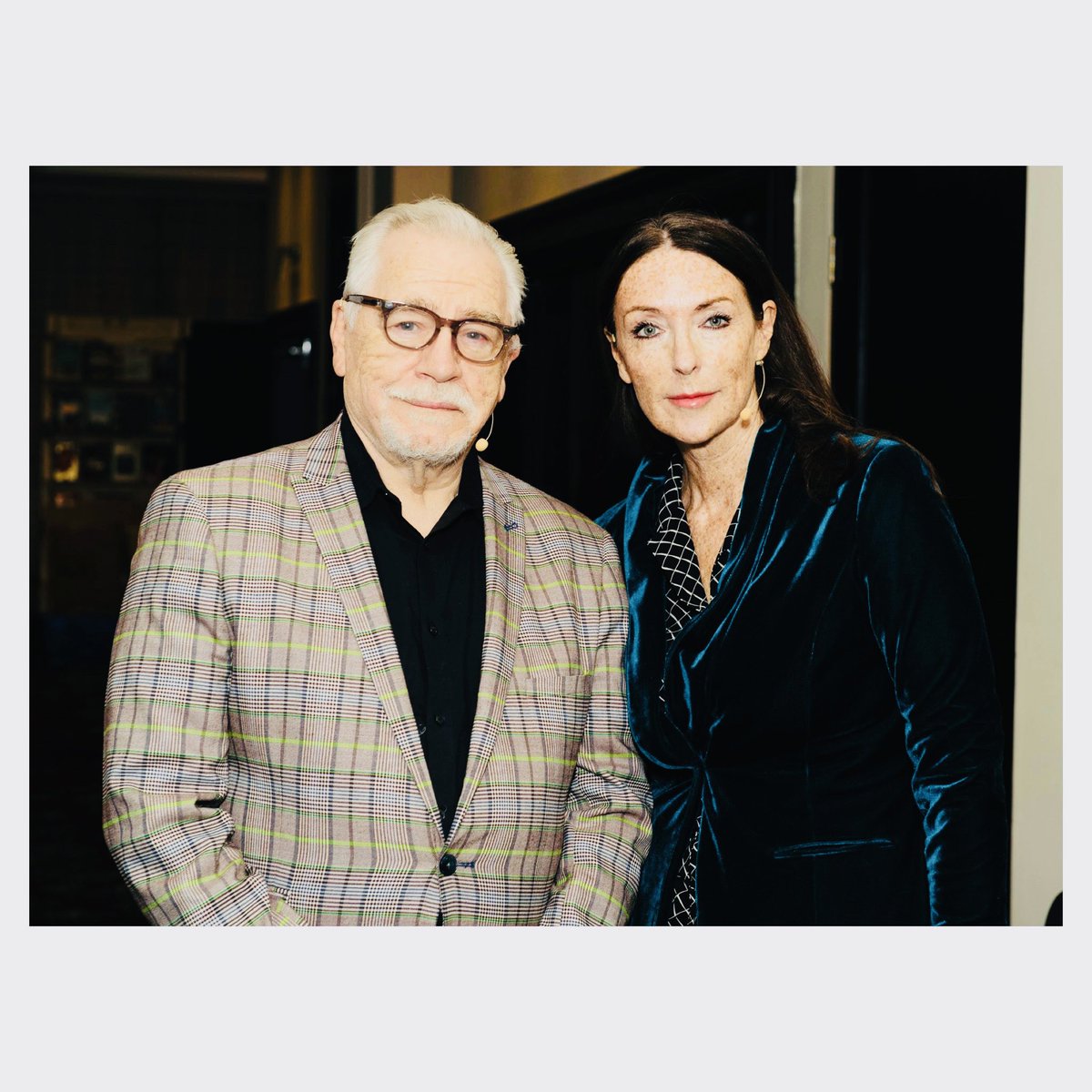 What an absolute pleasure it was to chat with this wonderful gentle man ⁦<a href="/coxusa/">Brian Cox</a>⁩ for the ⁦<a href="/StratLitFest/">Stratford Literary Festival</a>⁩ last night.  ❤️