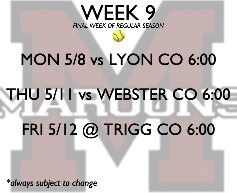 Lady Maroon Softball tweet media