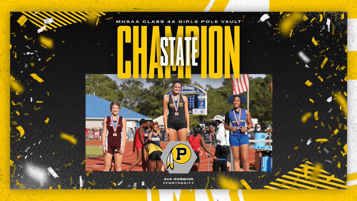 Congratulations to our 4A Girls’ Pole Vault State Champion, Ava Robbins! 

#ForTheCity #WarriorPride
