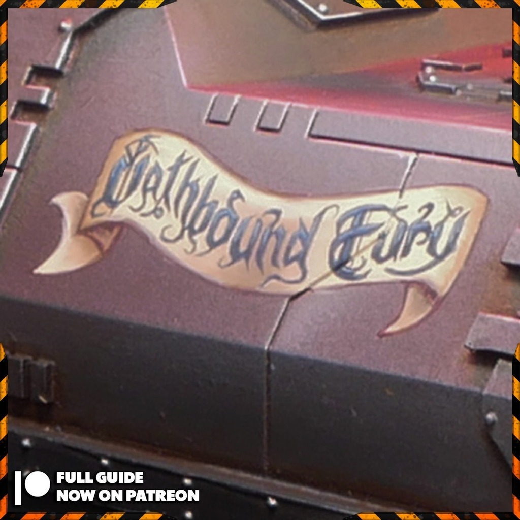 NEW VIDEO!! LINK IN BIO!! If you've ever wanted to write some freehand script on your minis then check out this video. It's a very rewarding when it's done and it's a bit of a tough one but I think I've done a good job here of breaking it down into some slightly easier steps…