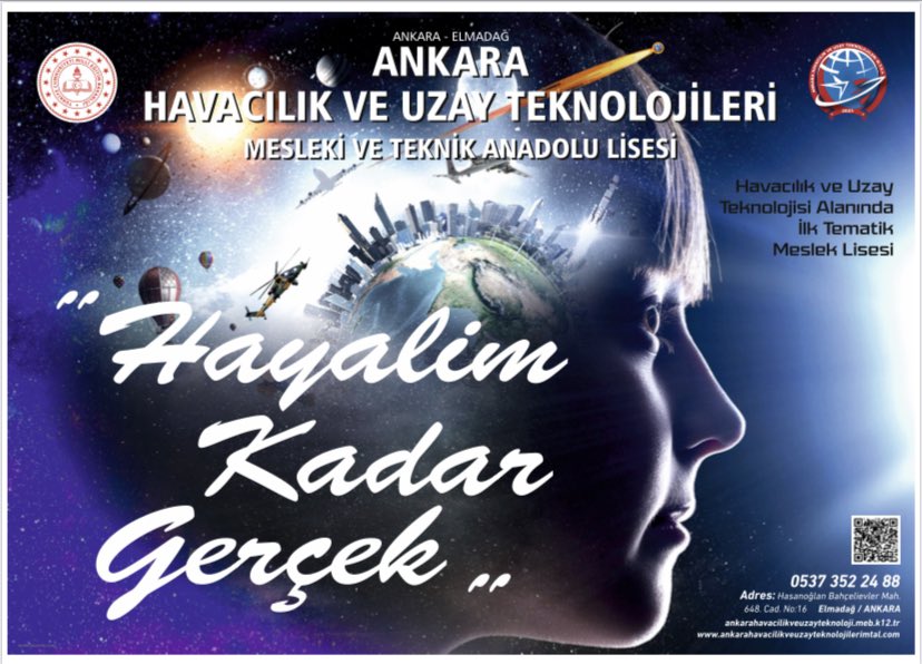 nevsehirmem's tweet photo. 📢🚀🔭👨‍🚀Türkiye'nin Uzay ve Havacılık Teknolojisi Alanında İlk Meslek Lisesi olan Ankara Havacılık ve Uzay Teknolojileri Mesleki ve Teknik Anadolu Lisesi açıldı.

@tcmeb @prof_mahmutozer https://t.co/WlwUhPJokl