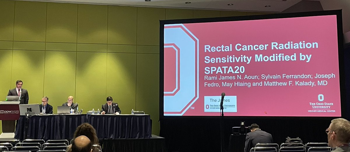 Timothy M. Pawlik (@timpawlik) on Twitter photo Great job <a href="/OhioStateSurg/">Ohio State Wexner Medical Center Surgery Dept.</a> resident ⭐️ <a href="/RamiJamesAoun/">Rami James Aoun</a>! Wonderful <a href="/DDWMeeting/">Digestive Disease Week</a> <a href="/SSATNews/">SSAT</a> presentation on #colorectalcancer and the role of SPATA20 in #radiation sensitivity. #surgeon #scientist #mentorship <a href="/MattKaladyMD/">Matthew Kalady</a> Great job <a href="/OhioStateSurg/">Ohio State Wexner Medical Center Surgery Dept.</a> resident ⭐️ <a href="/RamiJamesAoun/">Rami James Aoun</a>! Wonderful <a href="/DDWMeeting/">Digestive Disease Week</a> <a href="/SSATNews/">SSAT</a> presentation on #colorectalcancer and the role of SPATA20 in #radiation sensitivity. #surgeon #scientist #mentorship <a href="/MattKaladyMD/">Matthew Kalady</a>