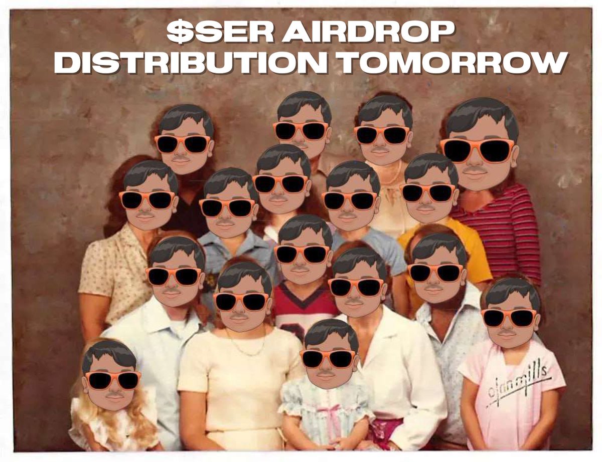 sertokenbsc's tweet image. Dear $SER s GM to you all.

We have closed #Airdrop entries and we will be distributing the funds tomorrow. 

TYSM to all the sers that participated in this campaign and welcome to the $SER fam! Lets make #BSC great again!!

#Memecoins #Binance #Memeseason