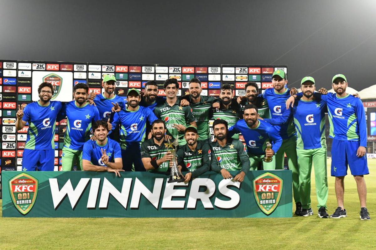 🏆 𝐖𝐈𝐍𝐍𝐄𝐑𝐒 🏆

Victors of the #PAKvNZ ODI series 💪

#CricketMubarak