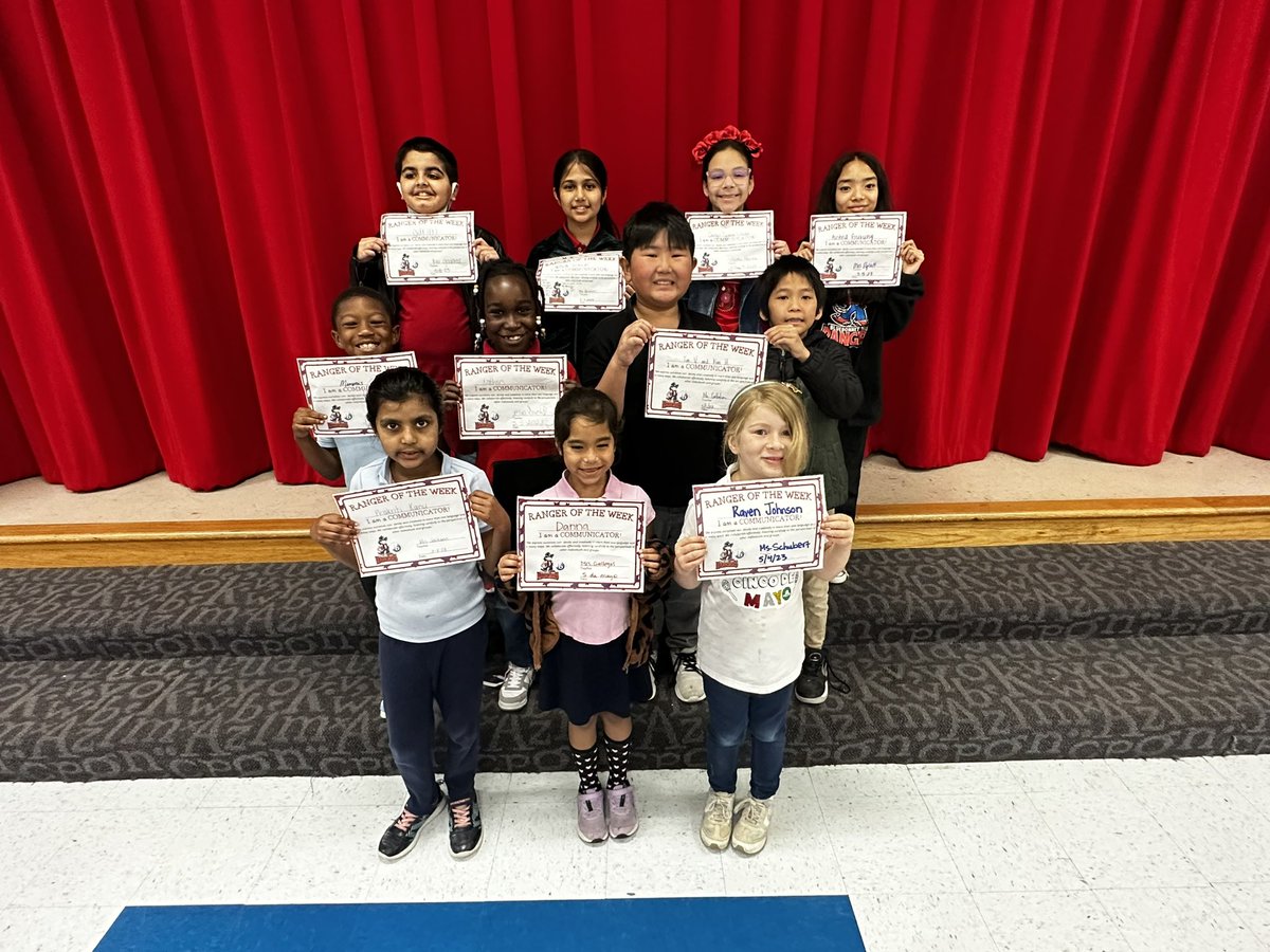 WE ARE COMMUNICATORS! Congratulations to these Rangers of the Week for using their listen skills to communicate!👂🏼