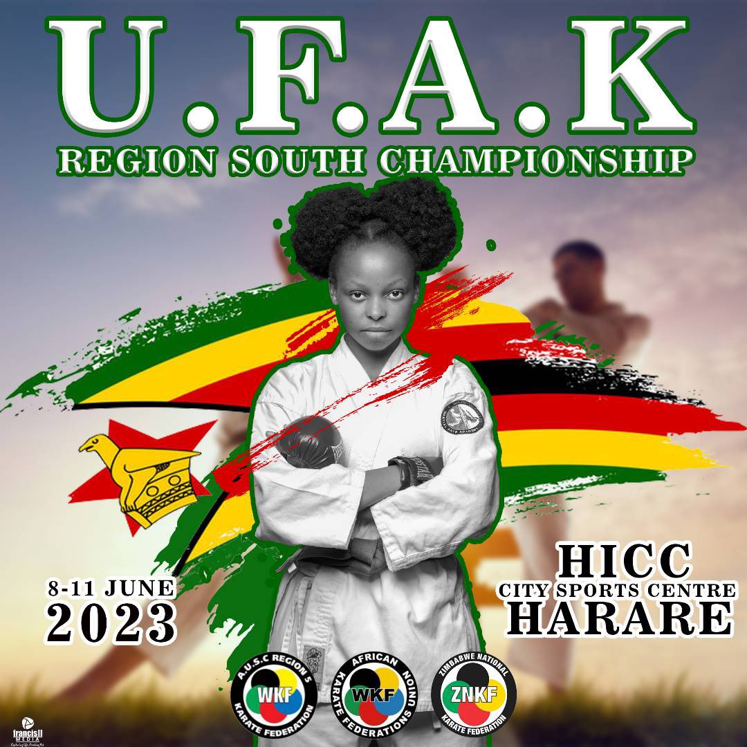 Karate enthusiasts in Southern Africa! 🥋 

Don't miss out on the <a href="/auscregion5/">AUSCREGION5</a> Karate Championships happening in Zimbabwe this June! 

Join us &amp; watch as Angola, Botswana, Malawi, Mozambique, Namibia, South Africa, Zambia, &amp; Zimbabwe compete for the honours! 🏆
