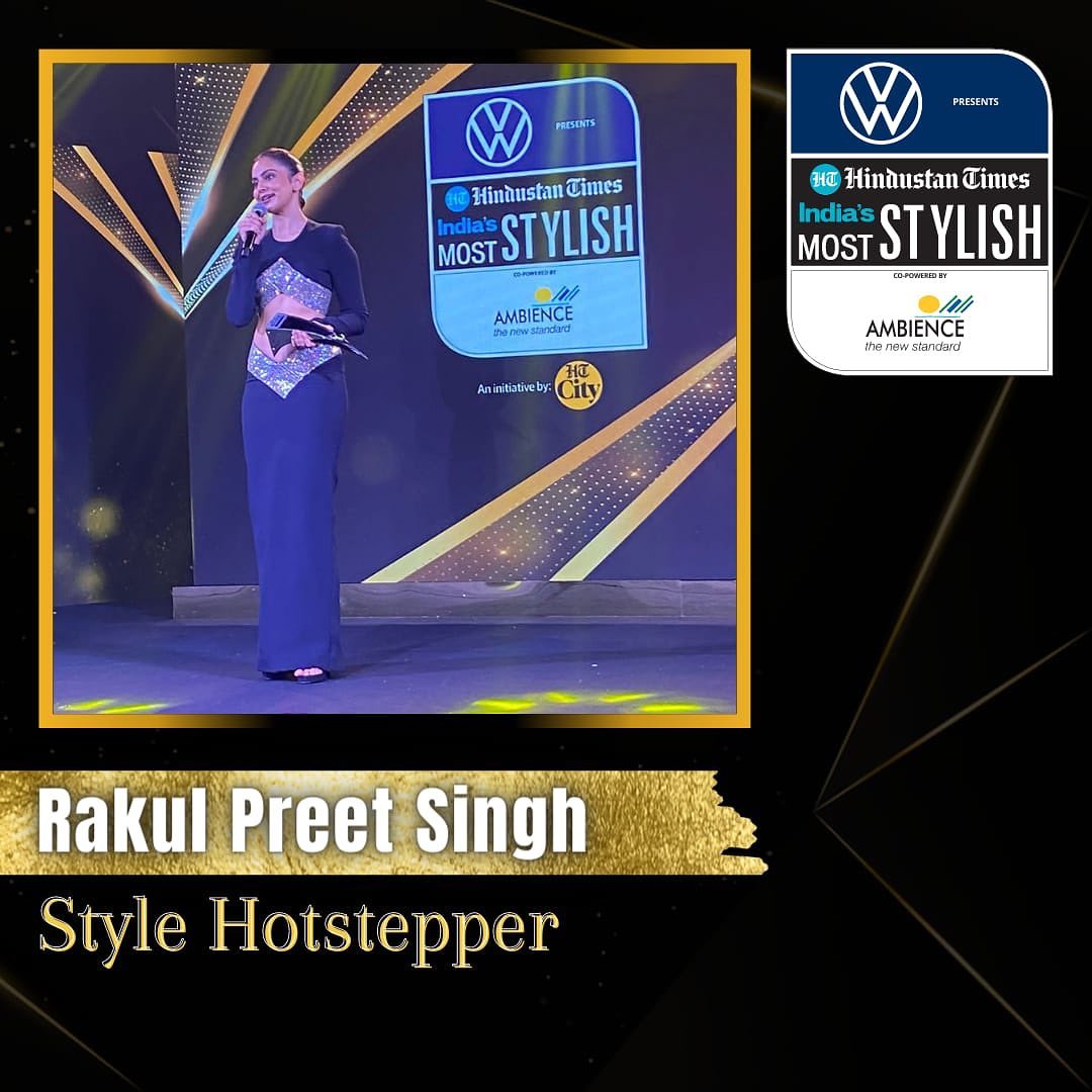 htcity's tweet image. #RakulPreetSingh bags the award for Style Hotstepper at Hindustan Times India&apos;s Most Stylish 2023 ✨

#HTMS2023 #HTMostStylish #IMS2023 #HTStyleAwards #HTMostStylishAwards @Rakulpreet
