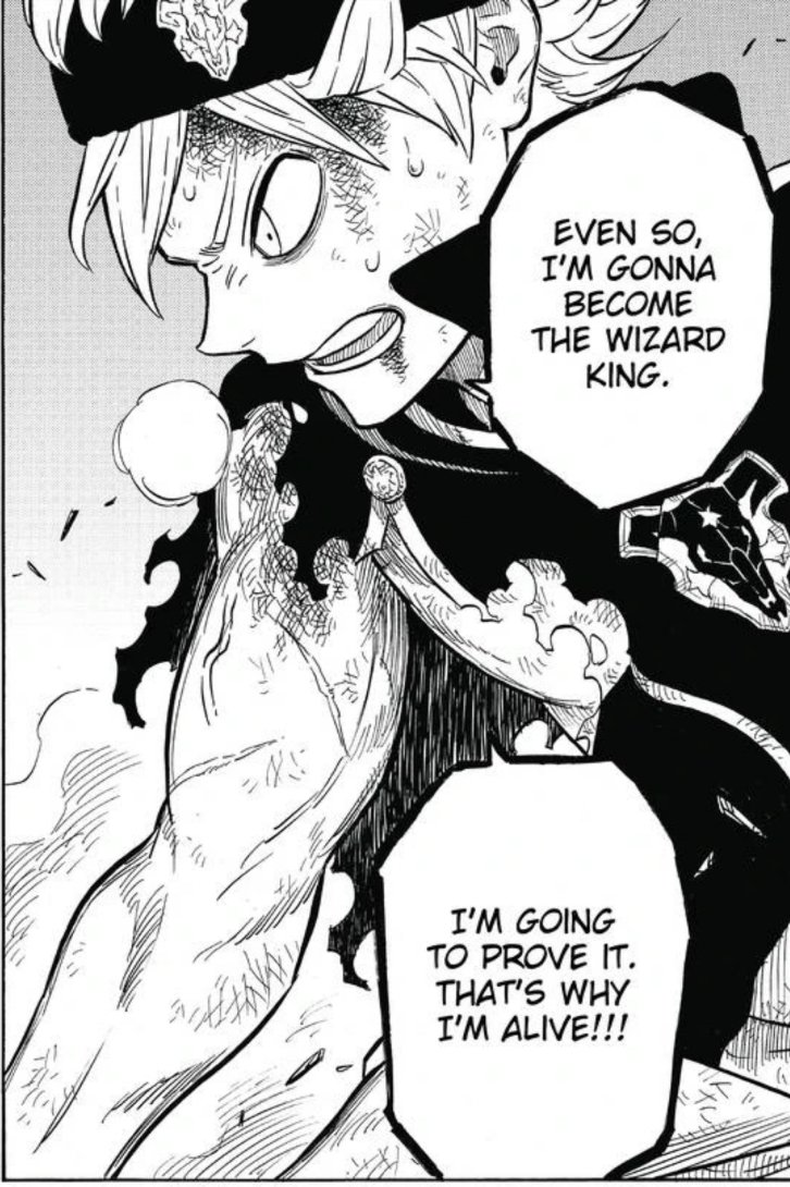 YUNO1660's tweet photo. "I'm gonna become the wizard king"- Asta 
(TABATA SENSEI SNAPPEDD ❤💯)
THIS PANEL IS SOOO AMAAAZINGG ❤❤💗💗
#BlackClover ♣️ #Asta 💪🏻 #BC17 https://t.co/gtyWCjdOKL