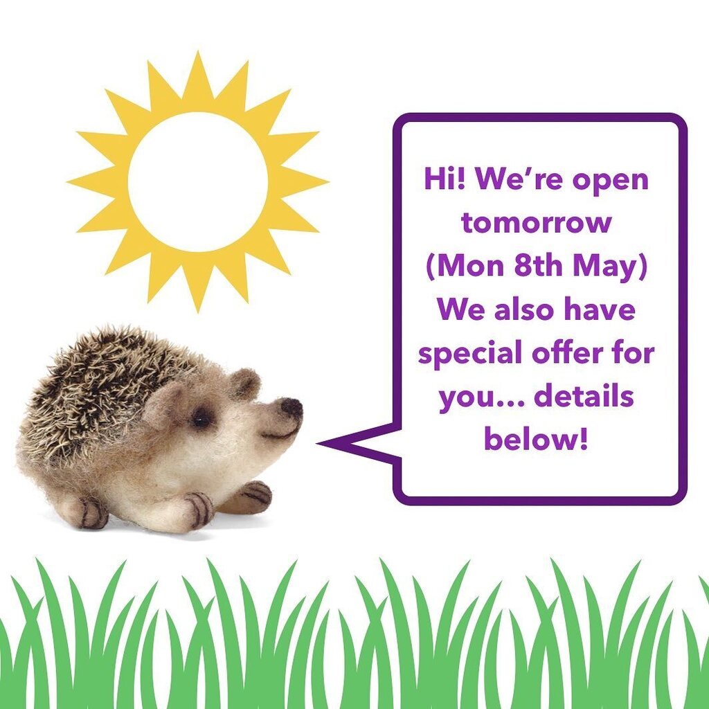 A reminder that we’re open tomorrow (Mon 8th May) I know many of you have a bonus day off so you can make the most of it and visit your favourite independent bead shop 😃 

You can also make the most of our flash sale on all the Crafty Kit Company kit… instagr.am/p/Cr8_e_FNN1E/