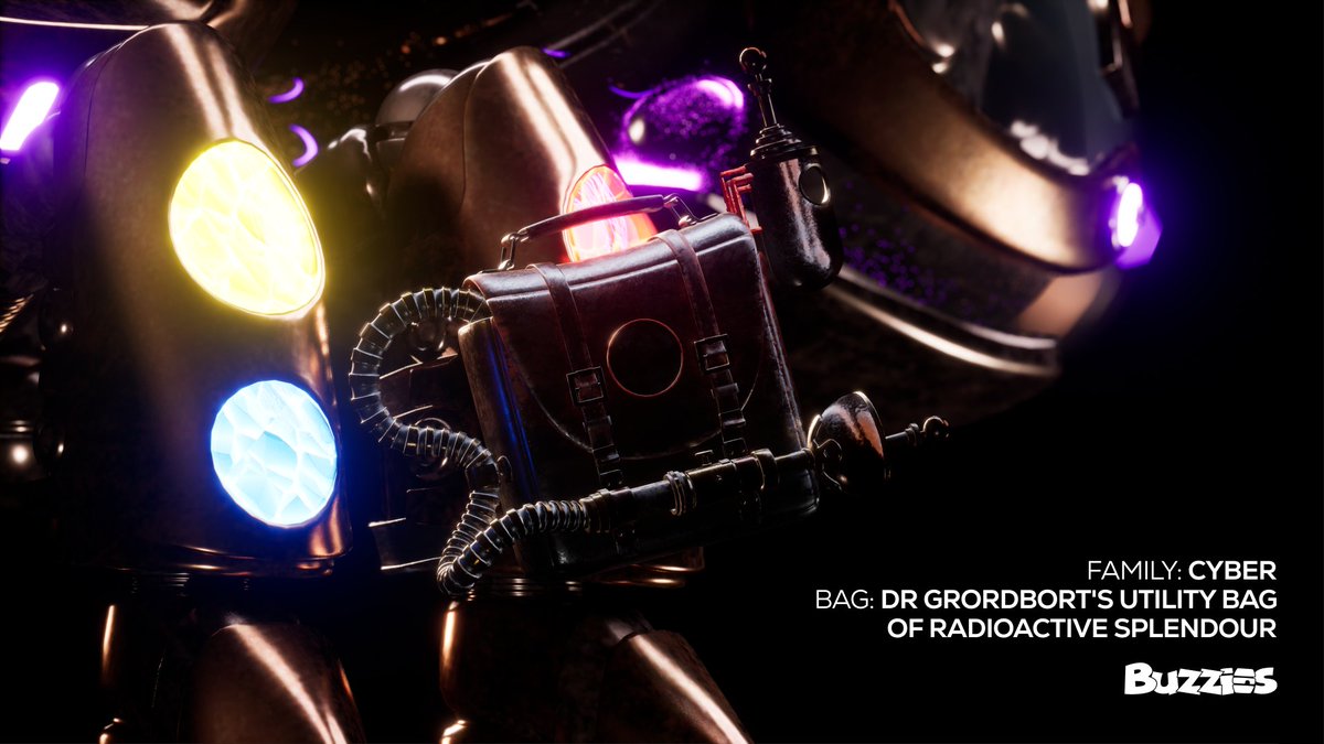 One of the many bags that adorn the Buzzies’ legs! 

What secrets could be hiding inside? 
Drop your guesses in the comments below 🤔👇🏾