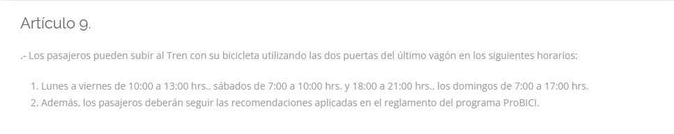 Después de revisar el reglamento del <a href="/SITEURJAL/">Siteur Jalisco</a>, les digo que pueden llegar la estación en bici, subirla al último vagón y usarla en el centro de Guadalajara, donde será la actividad

En el torniquete de la estación me dicen que no pueden pasar las bicis. Les leo el reglamento...