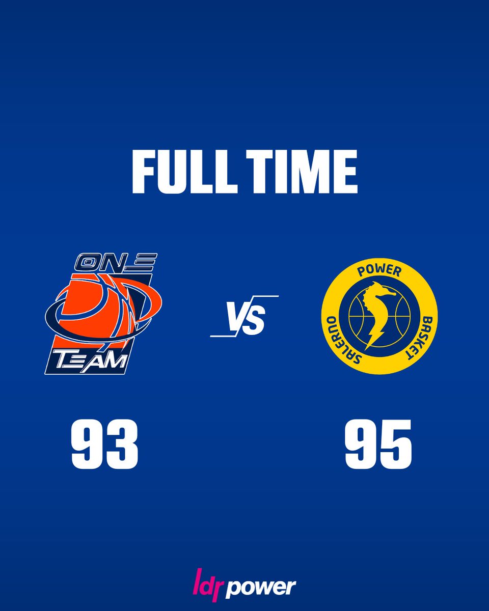 PowerBasketSa's tweet photo. I ragazzi di coach Menduto ritrovano subito i 2 punti. Forza #Power💙💛

RISULTATI PARZIALI
1️⃣quarto 23/24
2️⃣quarto 51/47
3️⃣quarto 67/72
4️⃣quarto 93/95

TABELLINI
Chaves 15
De Angelis 2
De Martino 8
Mazeika 9
Zampa 16
Zanini 5
Melillo 13
Bat'ka  10
Trapani 11
D'Amico 4
Grimaldi 2 https://t.co/zta3N1EdEH