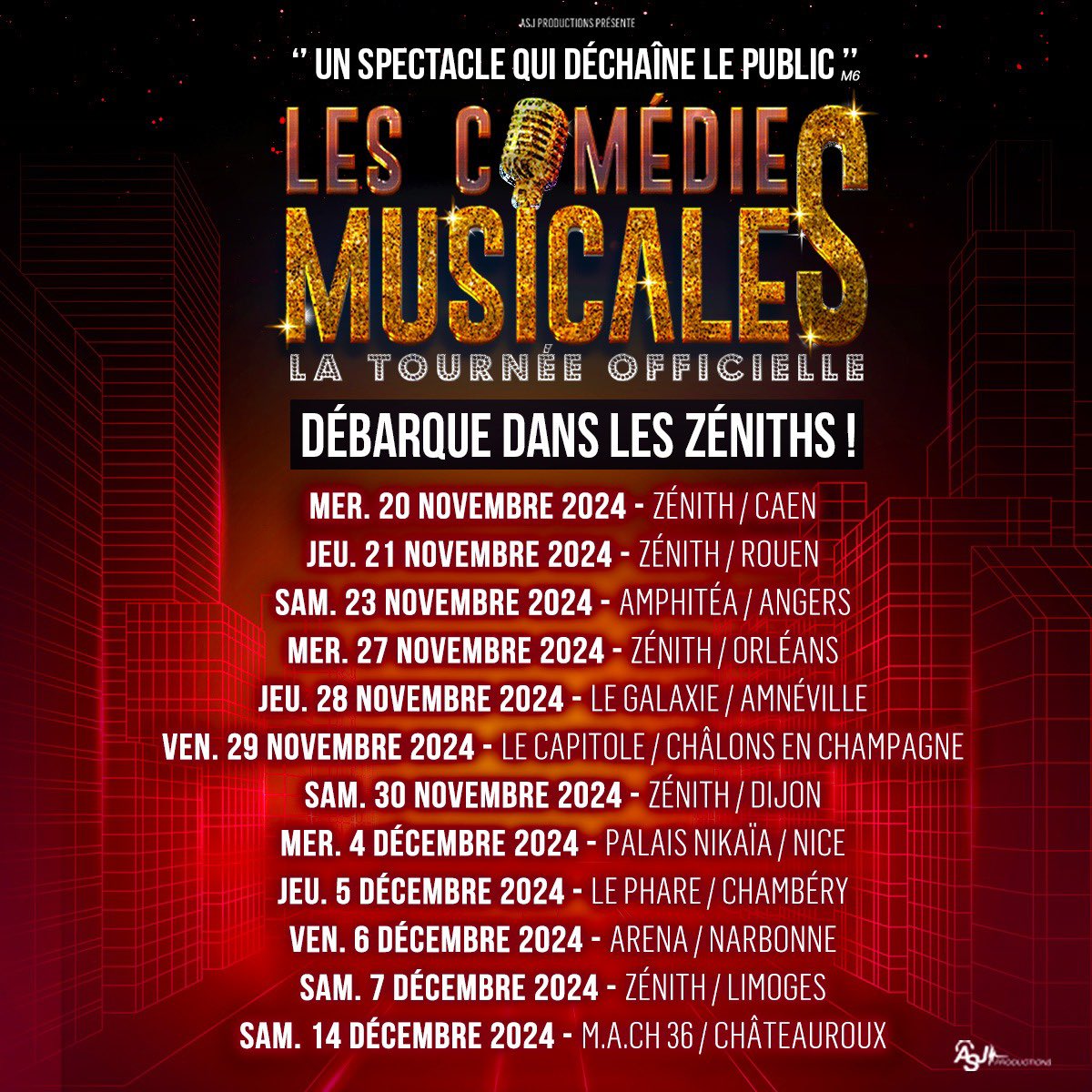 BOOOMMMM #tourneedeszeniths #2024 #ontour #onstage <a href="/DSargue/">Damien Sargue</a> #ceciliacara <a href="/PriscillaBetti/">Priscilla Betti</a> <a href="/ginielineoff/">Ginie Line</a> <a href="/Gwendaloff/">Gwendal Marimoutou</a> <a href="/Mikelangelokey/">Mikelangelo Loconte</a> <a href="/AlexisLoizon/">Alexis Loizon</a> #lescomediesmusicalesleconcert #latournee
