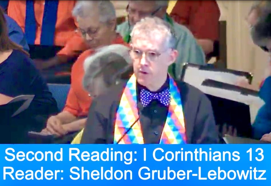 On this Reconciling Sunday at Grace UMC today, I’m beyond proud of my husband for delivering the day’s sermon. I read the Epistle lesson. “What’s love got to do with it?”…everything!