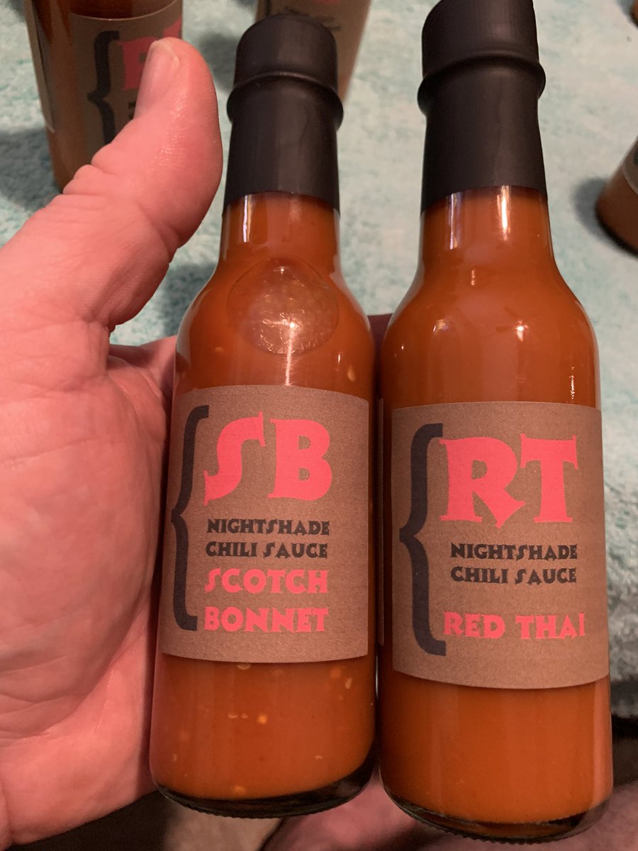 New hot sauces from NightShade Chili Sauses!