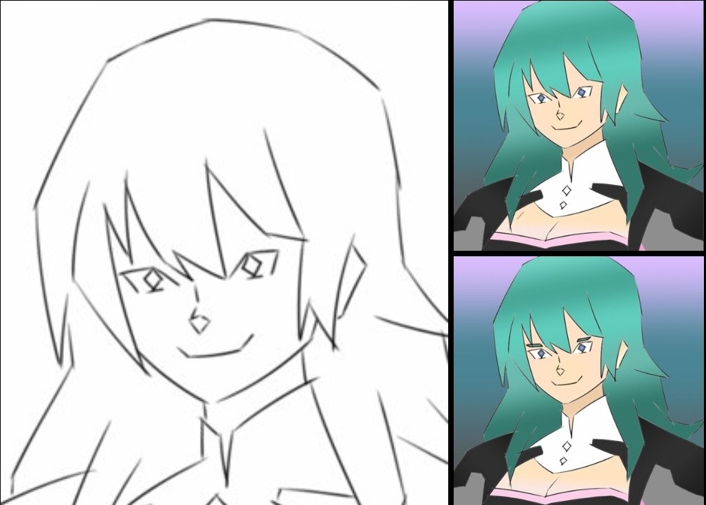 IchnaC's tweet image. Bored so I'm just gonna post old art from amino days. Here's a female byleth. Dios les bendiga