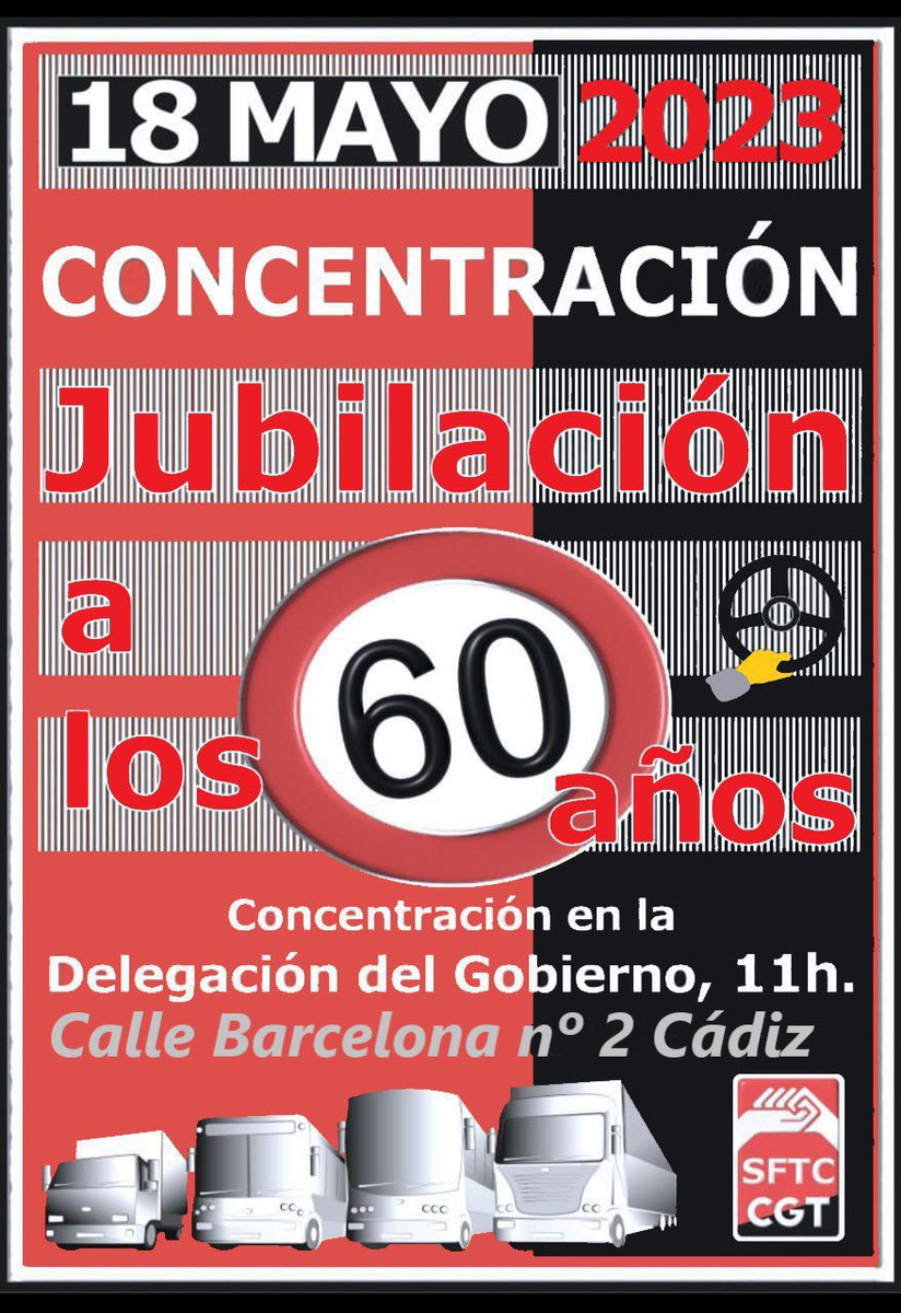 #cadiz #huelgageneral #transportecarretera #18mayo 

#cgtandaluciaceutaymelilla
