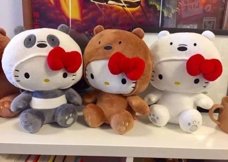 we bare bears hello kitty 💫