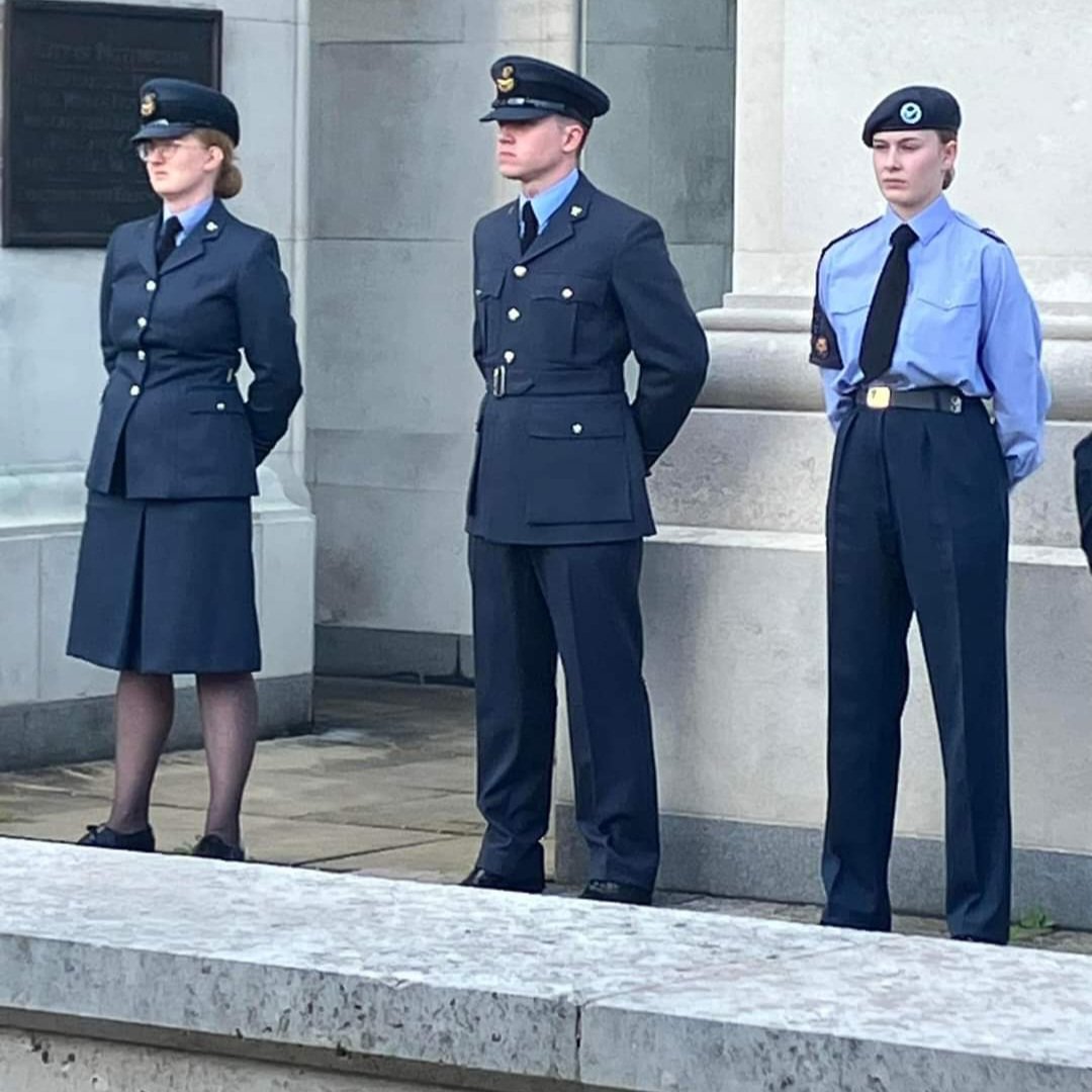 Today Fg Off Foster &amp; Sgt Perry attended the Memorial Service for First World War British fighter pilot Captain Albert Ball, VC, DSO &amp; Two Bars, MC (14 August 1896 – 7 May 1917). At the time of his death he was the UK's leading flying ace, with 44 victories.
#aircadets #whatwedo