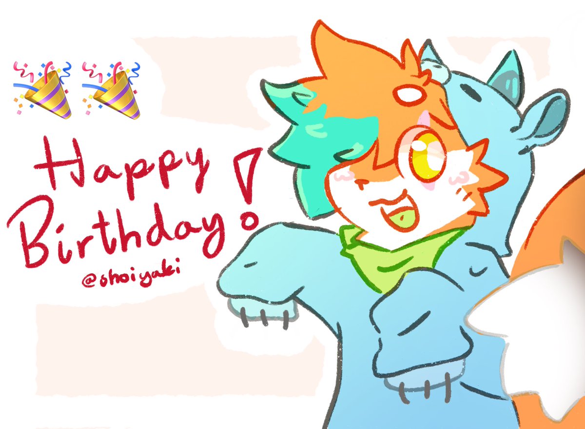 aaaa kinda like really rushed n maby a bit late but like, HAPPYY BIRTHDAYYY <a href="/shoiyaki/">Shoi やき ☆彡</a> !!1?! hope ur day has been absolutly AMAZING!!! 🎉🎉🎈:3c