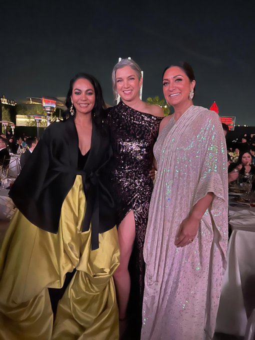 elantweets's tweet photo. Congratulations @IAmAmnaNawaz for making it to @GoldHouseCo #A100 list  that recognises outstanding Asians and Pacific Islanders in the US.
We're thrilled to see you clad in our bespoke saree laden with sequin and crystals. Thank you for choosing Élan to make a fashion statement! https://t.co/nOebHXVYmd