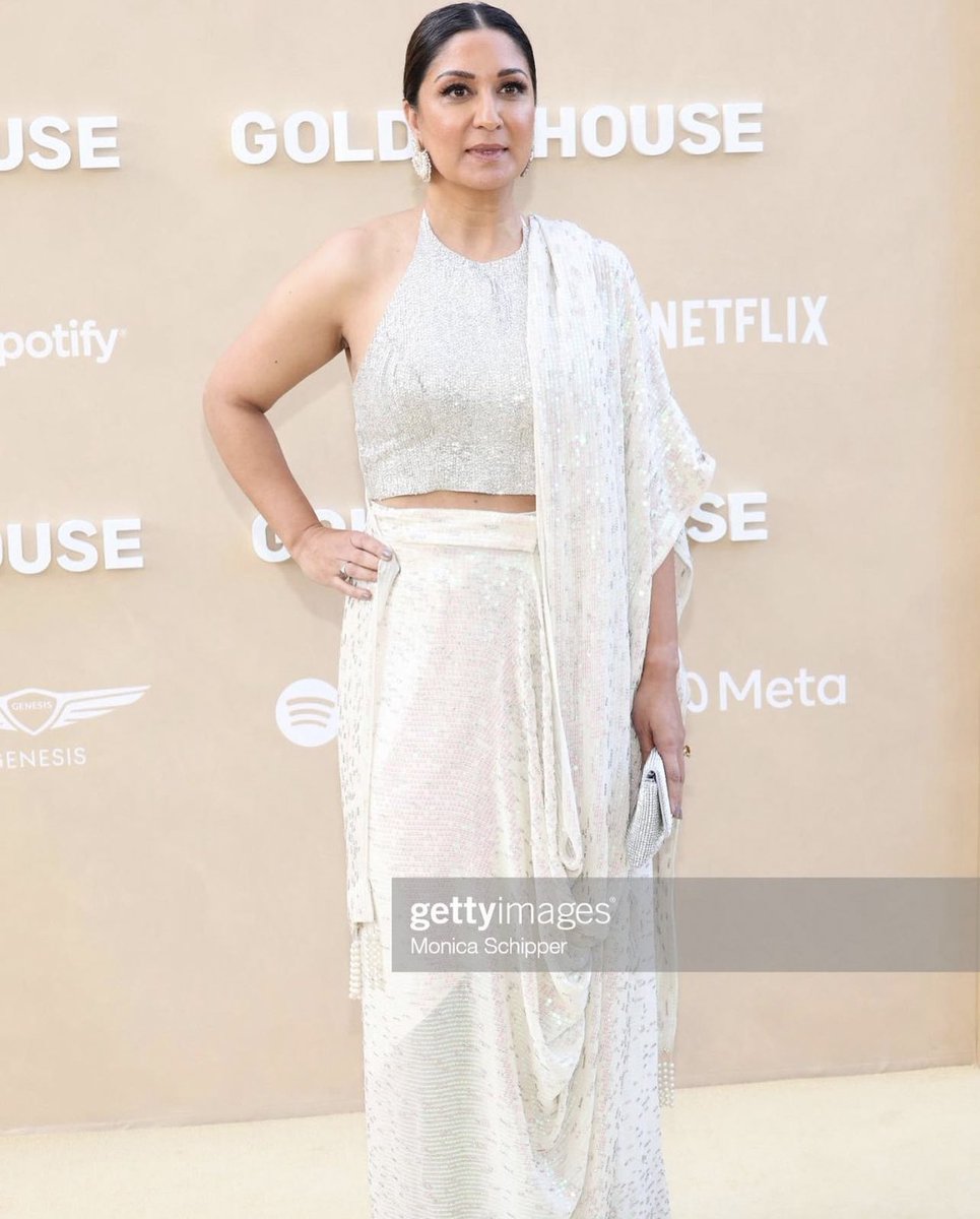 elantweets's tweet photo. Congratulations @IAmAmnaNawaz for making it to @GoldHouseCo #A100 list  that recognises outstanding Asians and Pacific Islanders in the US.
We're thrilled to see you clad in our bespoke saree laden with sequin and crystals. Thank you for choosing Élan to make a fashion statement! https://t.co/nOebHXVYmd