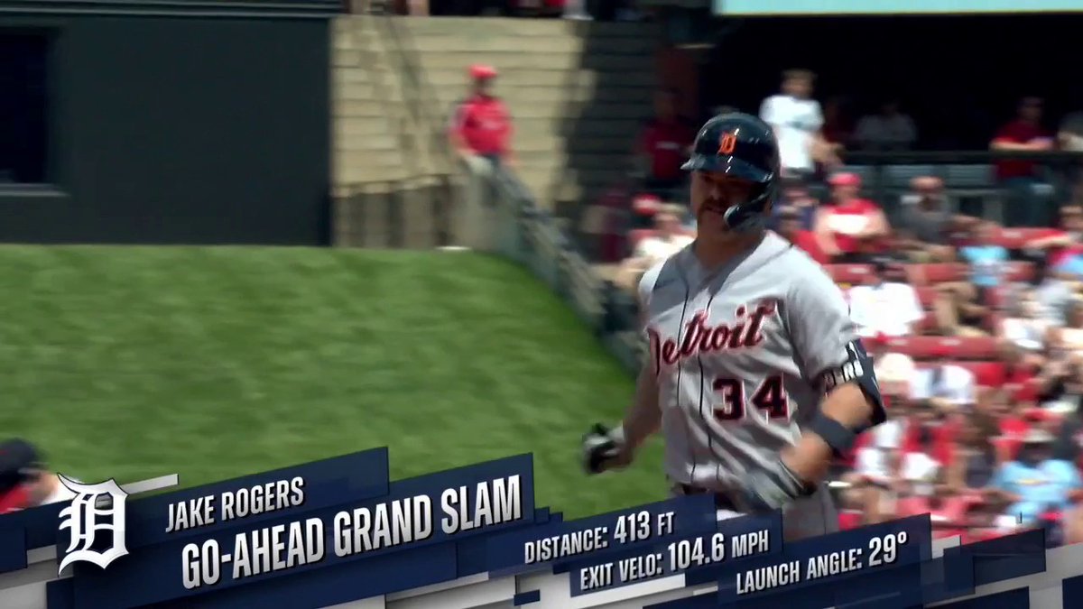 Bally Sports Detroit on Twitter "BASES LOADED, 32, 2 OUTS AND A GRAND SLAM FOR JAKE ROGERS!! 