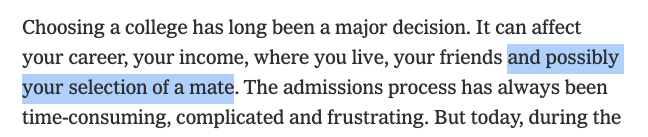 akilbello's tweet photo. Sigh... I try not to play into the "media is failing us" narrative but . . . how does this get past editors?
Who needs this line? why is it news? is it true? meaninful?
#hateread candidate #collegeadmissionshype https://t.co/2mFULg4sOV