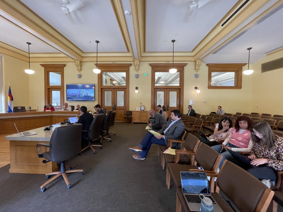JesseAPaul's tweet photo. The Colorado legislature is debating how to refund more than $2 billion to taxpayers and the room is basically empty https://t.co/RgDVs4l3bG