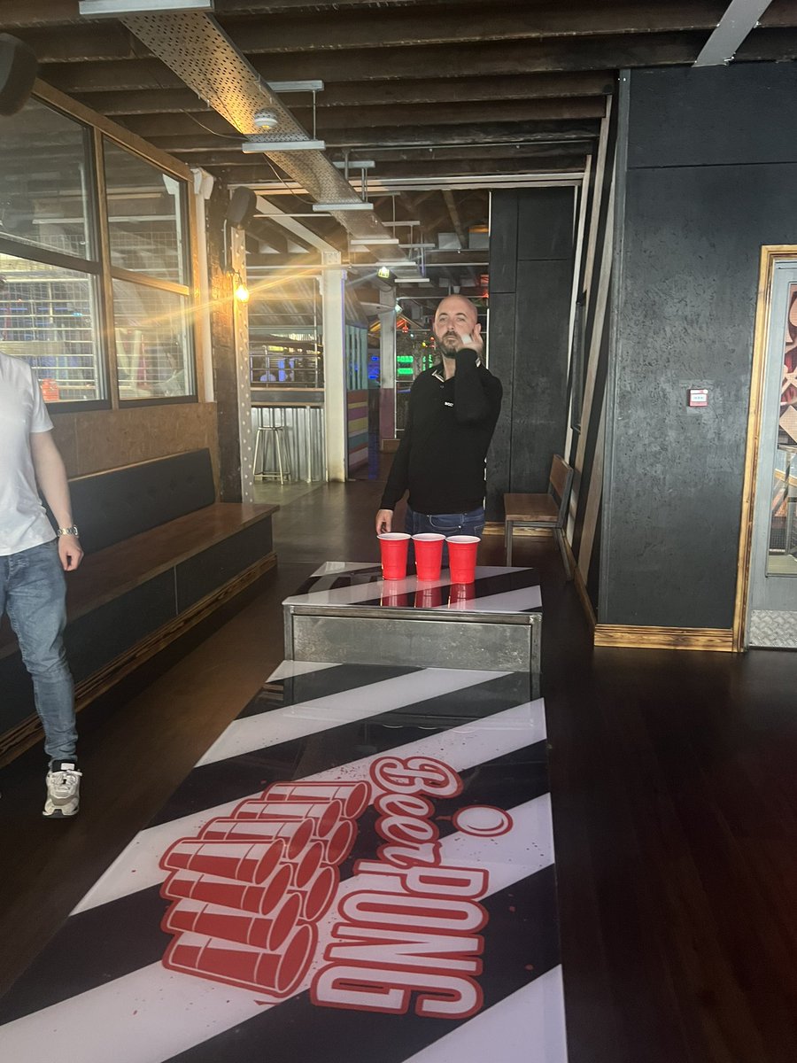 JessicaaaaSpedd's tweet photo. Love a good weekend with this handsome chap. Even though AJ clapster is the biggest cheat at beer pong 🙄🤣 @anthonyjt9 https://t.co/BlrlT2XRBx