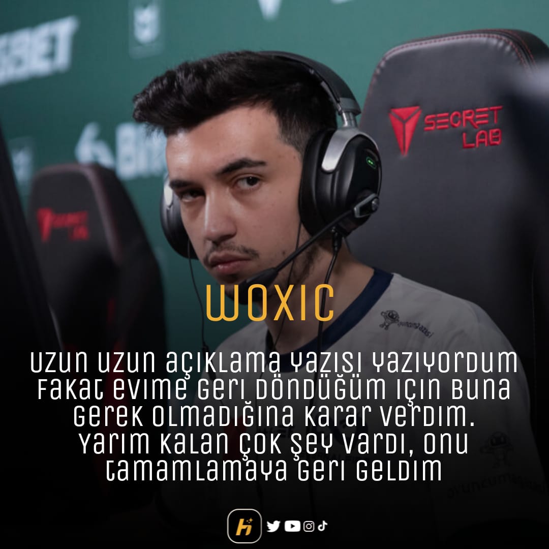 🗣️ : W0xic'in tekrardan geri dönmesi sonrası açıklaması.