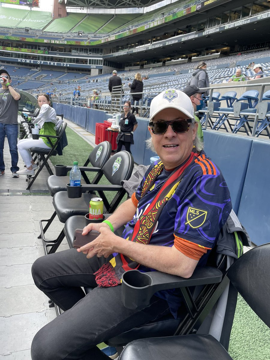 This is what it looks like at Pitchside. Go Sounders! And happy birthday Tim #SEAvSKC