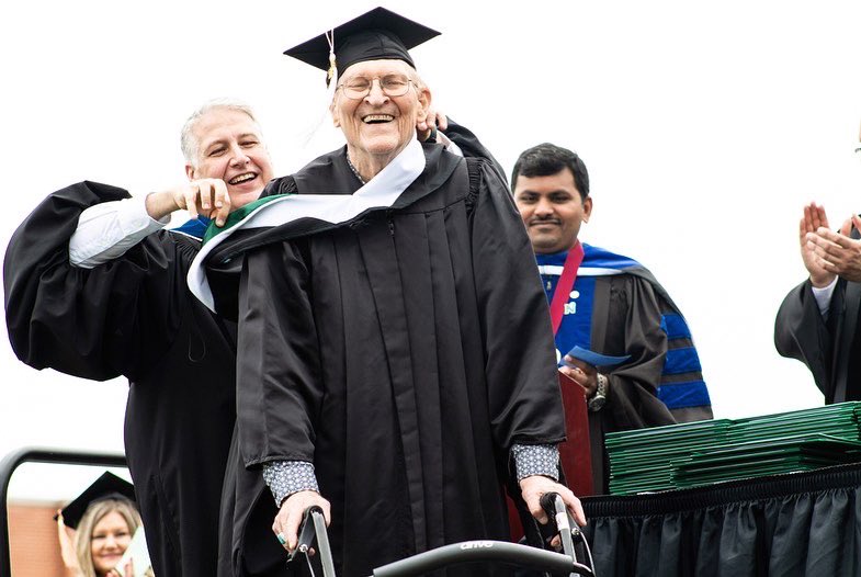 toweryearbk's tweet photo. Northwest celebrated over 1,600 graduates during the outdoor Spring Commencement Ceremony at Bearcat Stadium May 6. 
#oabaab #thisisnorthwest #graduation https://t.co/6w8nR3M4pV