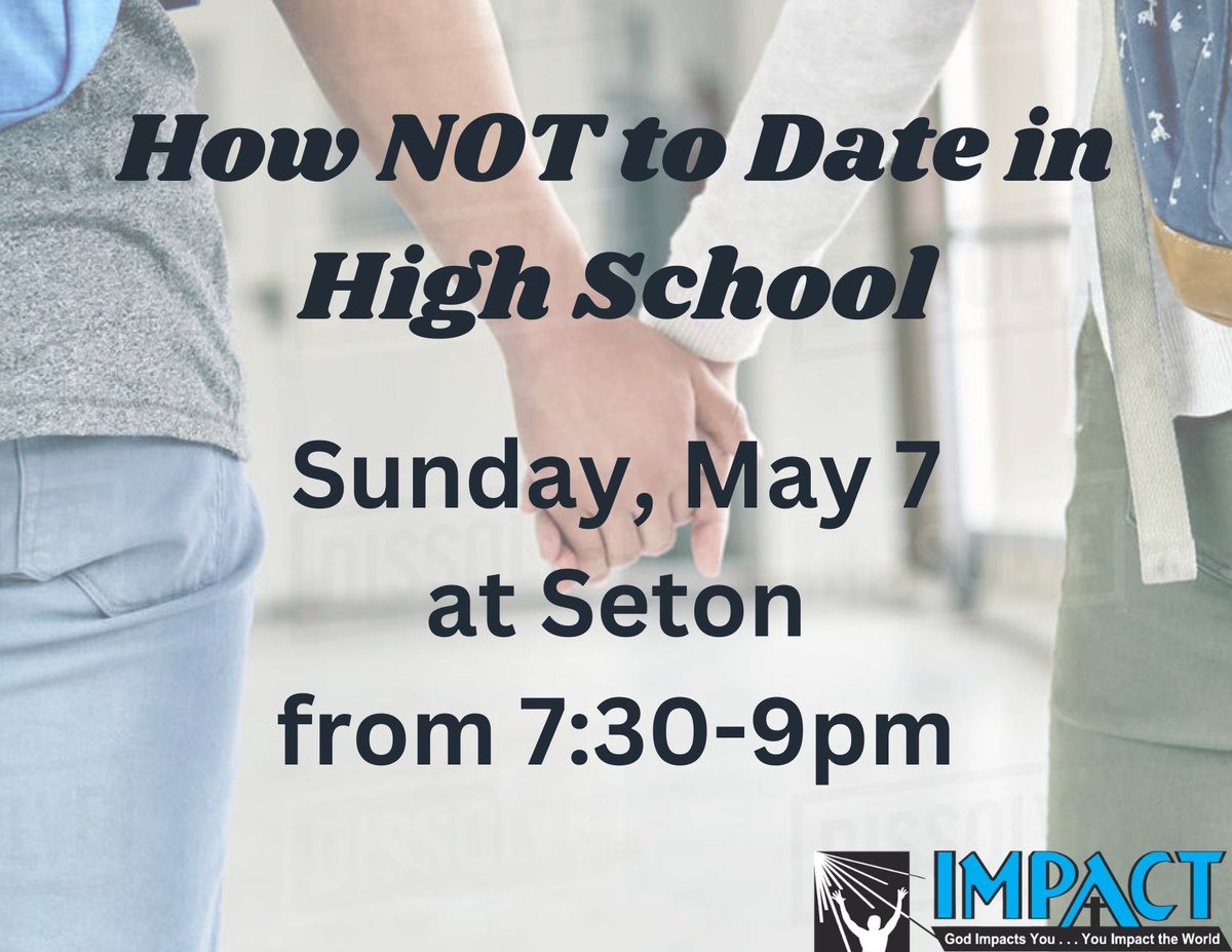 SEASImpact's tweet photo. Join us tonight for LifeNight on How Not to Date in High School. 
It's not what you think! https://t.co/UpRdFOWURr