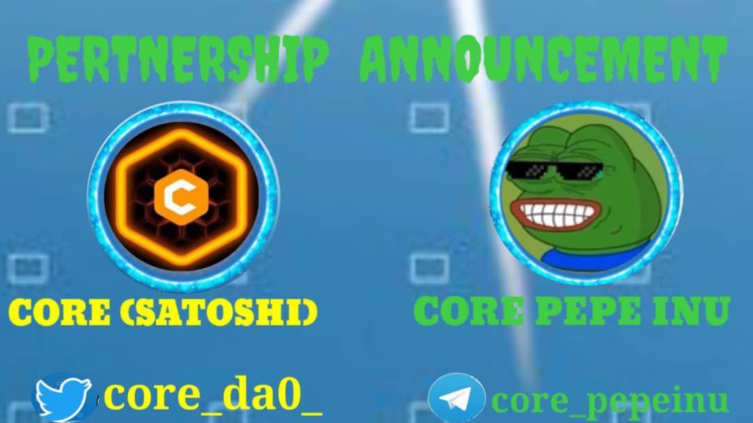 Thailand_vs_Cam's tweet photo. We are thrilled announce our partnership with @core_pepe_inu

CORE PEPE INU community is strength #CORE AND $Pepe mission is to contribute to a more secure blockchain ecosystem.

We hope to see this project #1000x 

Join: https://t.co/TA9Jd9X8r6

#CoreDAO #CORECHAIN #pepe $pepe https://t.co/92Gq4crMOf