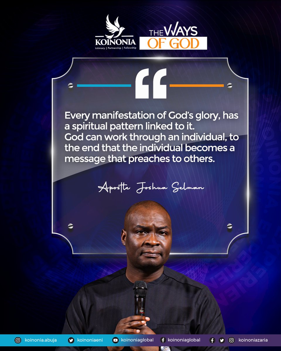 koinoniaeni's tweet photo. #ApostleJoshuaSelman
#TheWaysOfGod
#KoinoniaAbuja
#KoinoniaZaria
#KoinoniaGlobal https://t.co/0p0gqHUutq