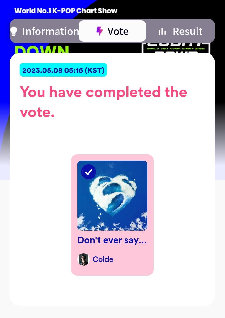 — Ya dejaron su voto de hoy en MCOUNTDOWN??? 

Haegeum y Don't ever say love me están nominados, dejen sus capturas con sus votos. La votación finaliza el 8 de mayo a las 23:59 KST ‼️‼️‼️

 I vote #RM for #ArtistaAsiatico at #SECAwards