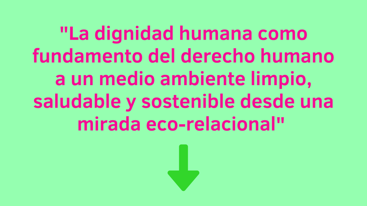 Daniela_aleh's tweet photo. Hola soy Daniela Bañuelos y les presento mi tesis en 20 tweets.

1. "La dignidad humana como fundamento del derecho humano a un medio ambiente limpio, saludable y sostenible desde una mirada eco-relacional".
Súbele🔊
@RedDivulga @filarramendi @uc3m @idhbc_uc3m  Abro #HiloTesis👇 https://t.co/caKOBjv876