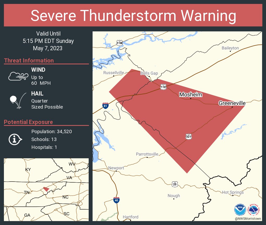 StormTrackerSacher on Twitter "RT NWSMorristown Severe Thunderstorm