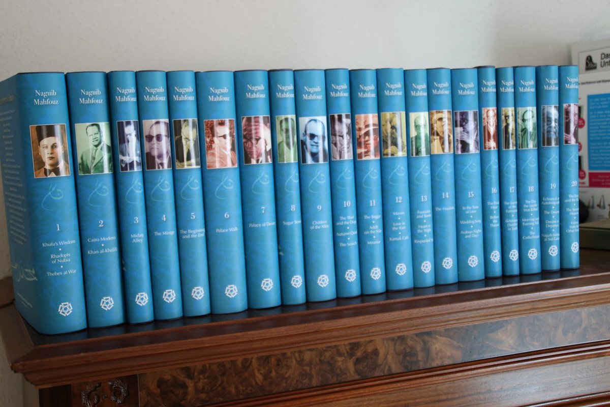 StevenFeurer's tweet photo. The beautiful Naguib Mahfouz Centennial Edition. #Egypt #Literature #Books https://t.co/t6n57MjFR6