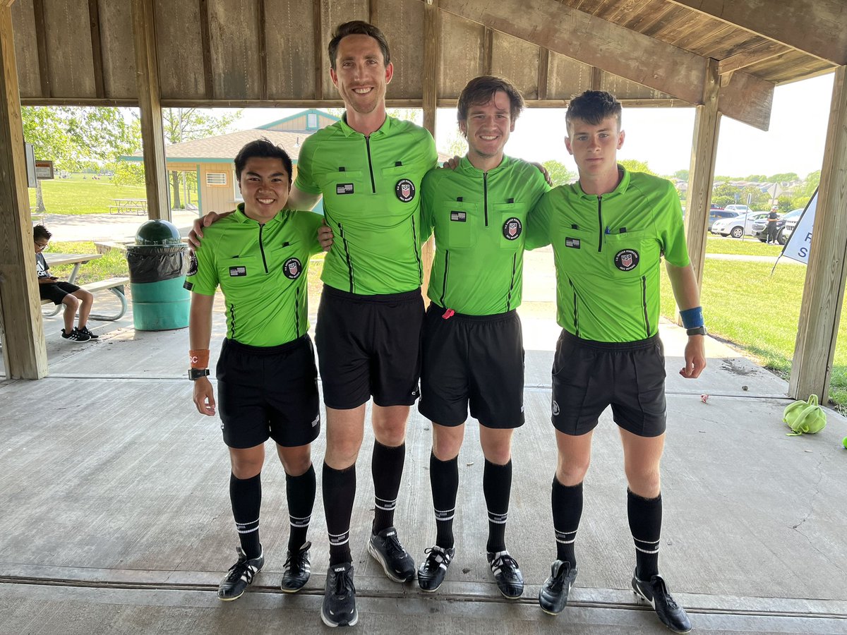 KSRefereePro's tweet photo. Congratulations to the 15U boys @KSYouthSoccer Presidents Cup final crew! #KSPresidentsCup #ClaimTheCup #KSProRef https://t.co/dqcsvjr2qq