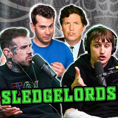 SledgeLords's tweet photo. Episode 32!!!! Tune in to join right wing pundits #Adam22 and #DannyMullen in discussing #TuckerCarlson and other controversies 🤔 https://t.co/rLMTfoTTJL https://t.co/9RLGjVDFRm