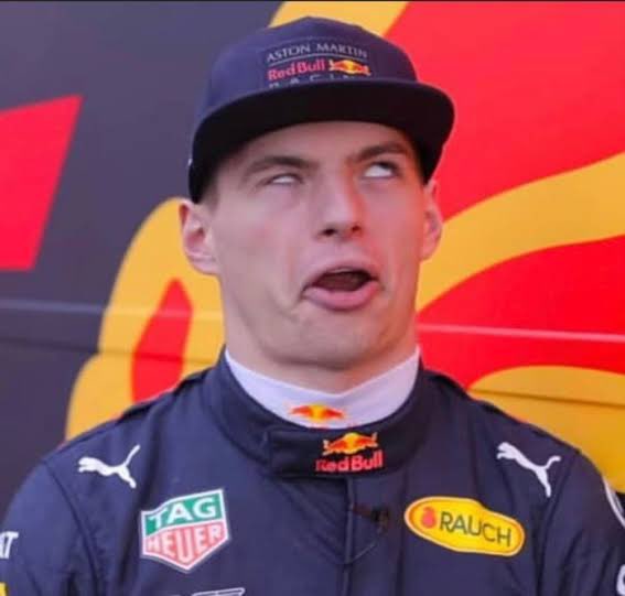 El Verstappen cada que le avisan que Checo Pérez hizo la vuelta más rápida #GPMiami