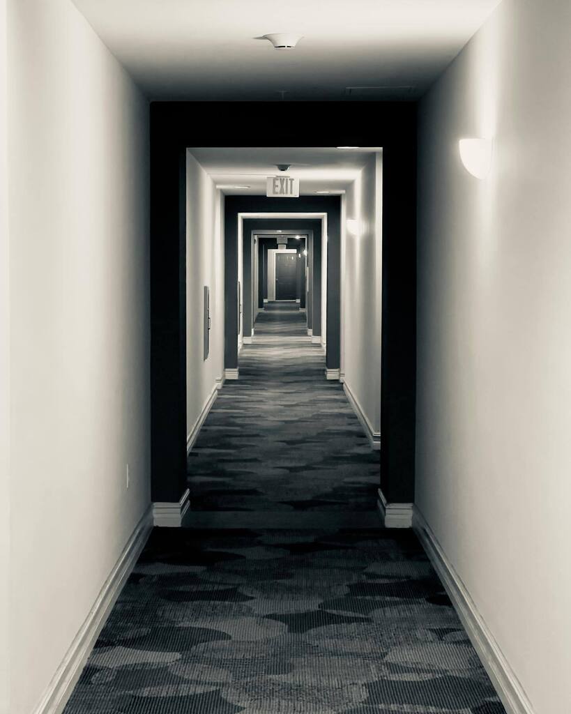 gipipolo's tweet photo. Don’t tell me the corridor doesn't resemble “The Shining”? BW photography 📸 #shotoniphone #bwphotography #theshiningmovie #theshining #hollywoodfl https://t.co/OmQSckSaAt https://t.co/fGb4vZF2Ni