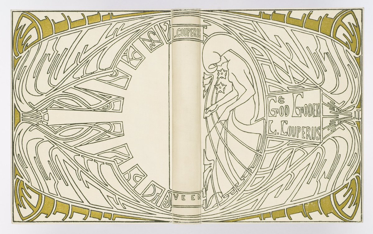 JohanOosterman's tweet photo. Prachtige boekbanden van Jan Toorop voor de boeken van Couperus in de Bijzondere Colecties van @Radboud_Uni @RadboudE 
Te zien in Stadhuis Nijmegen, maandag 8 mei van 13-16 uur, Gebroeders Van Lymborchzaal.
 #100radboudgebaren #radboud100 https://t.co/b5ITRLf05T
