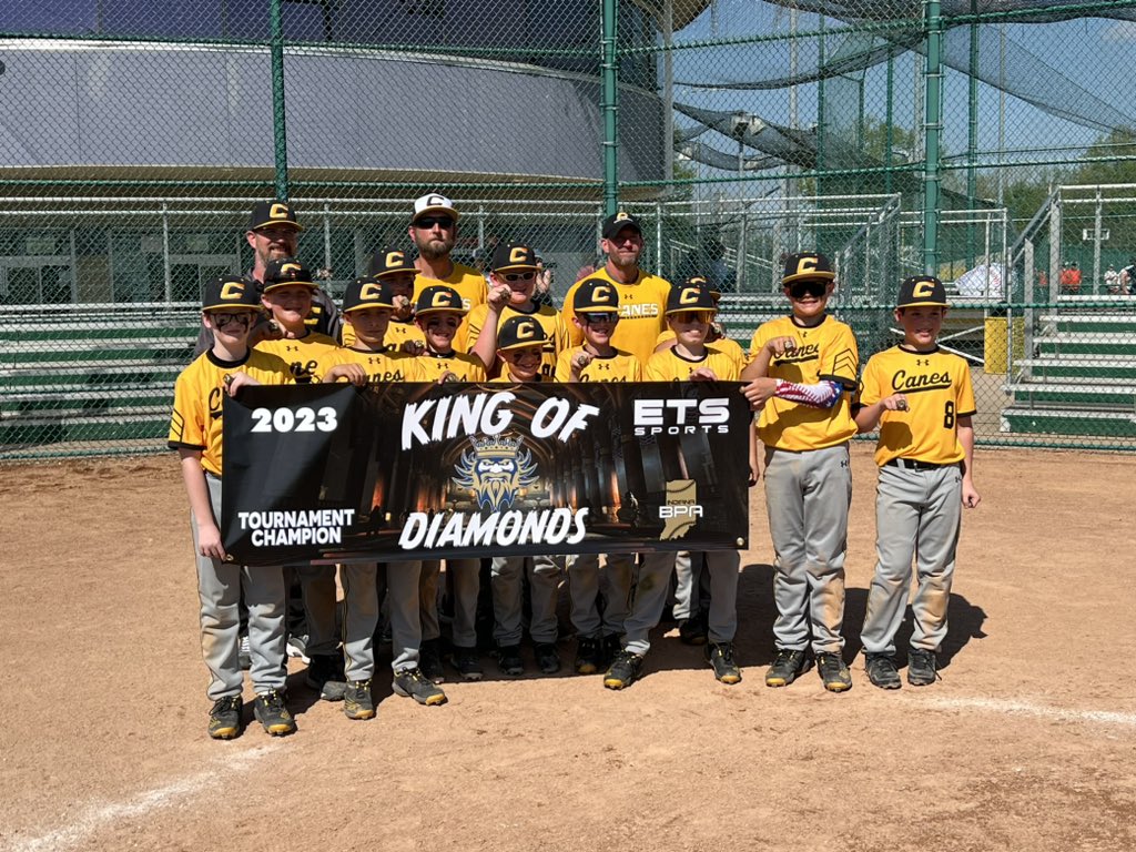 CanesGreatLakes's tweet photo. Congratulations to our 11U Gold on winning the ETS King of Diamonds championship this weekend. Some very good teams and close games all weekend!
#GoldStandard
#canesbaseball
#lastoneleft https://t.co/zOqOim1Fgj