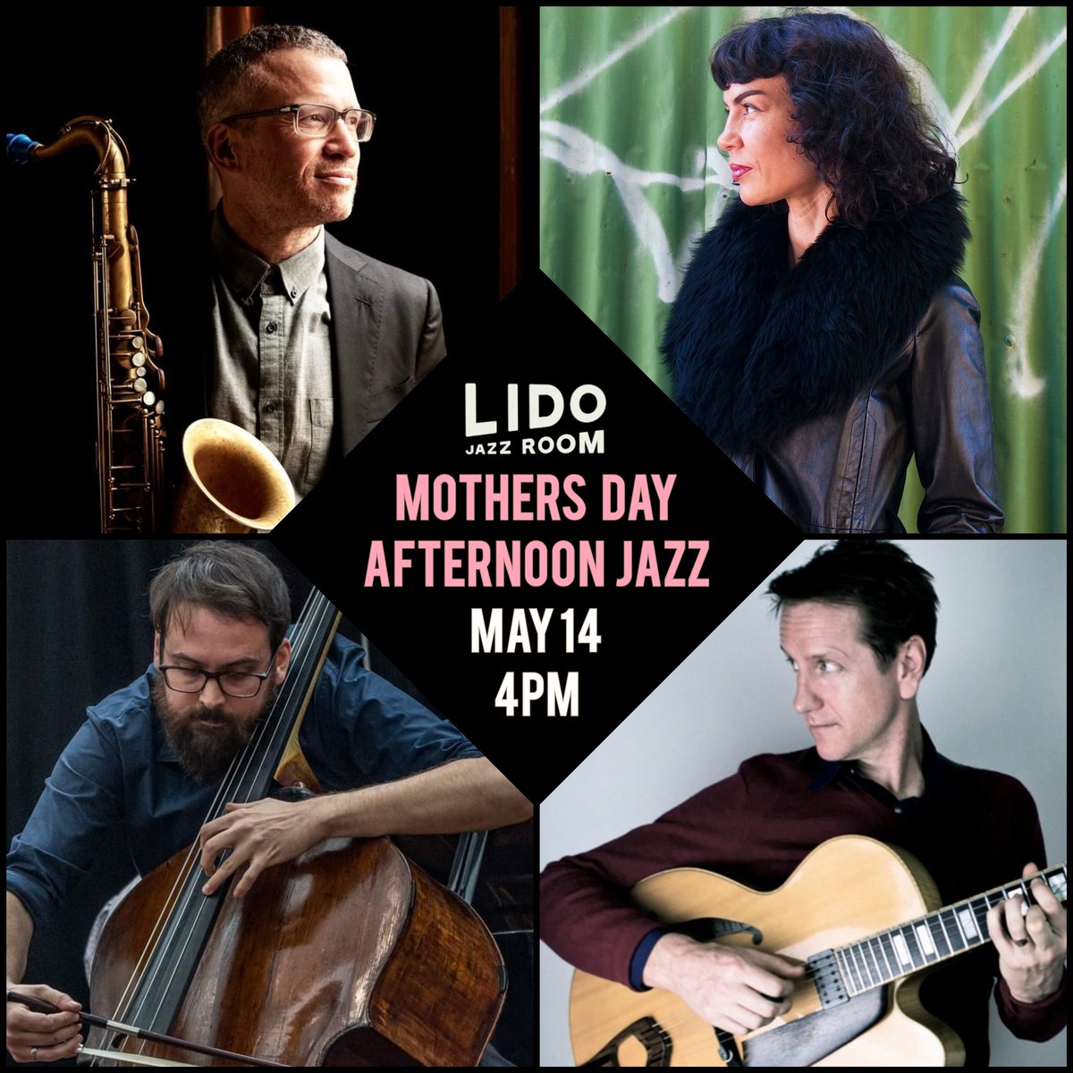 This will be lovely! 🌸MOTHER'S DAY🌸 Afternoon Jazz at Lido Jazz Room May 14th 4pm. With James Sherlock, Ben Hanlon and Anton Delecca🎶 Tix and deets: bit.ly/40XWPLz #mothersday #melbournejazz #jazzclub #afternoonjazz #live music #Jazz #swing @lidocinemas