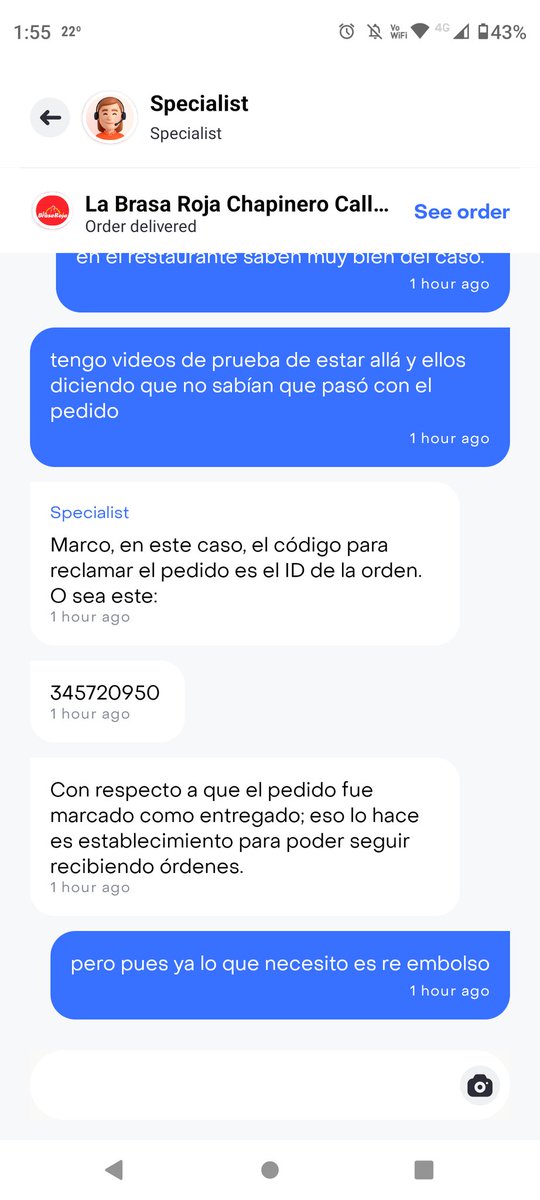 marcopuin's tweet photo. @Pulso_perdido @RappiColombia Parece un modus operandi... @RappiColombia @LaBrasaRoja haces un pedido para ser recogido por ti, cuando llegas por el pedido, no hay orden porque registran el pedido como entregado para poder recibir más pedidos, y se roban el pedido, el dinero y al final nadie responde. https://t.co/ItyEjuQVNm