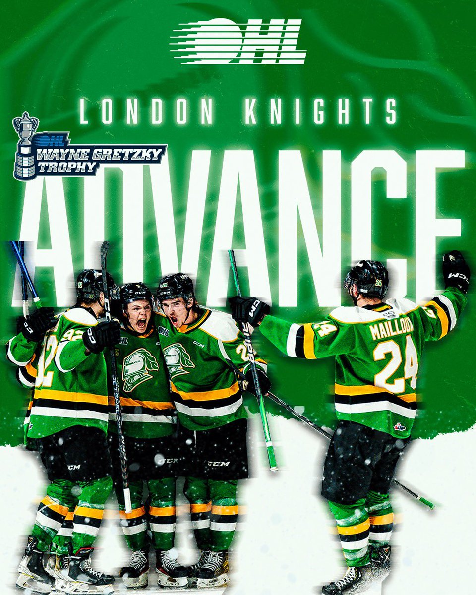 OHLHockey's tweet photo. The @LondonKnights are 2023 #OHL Western Conference Champions! โ๏ธ https://t.co/djnze5Q7Z9