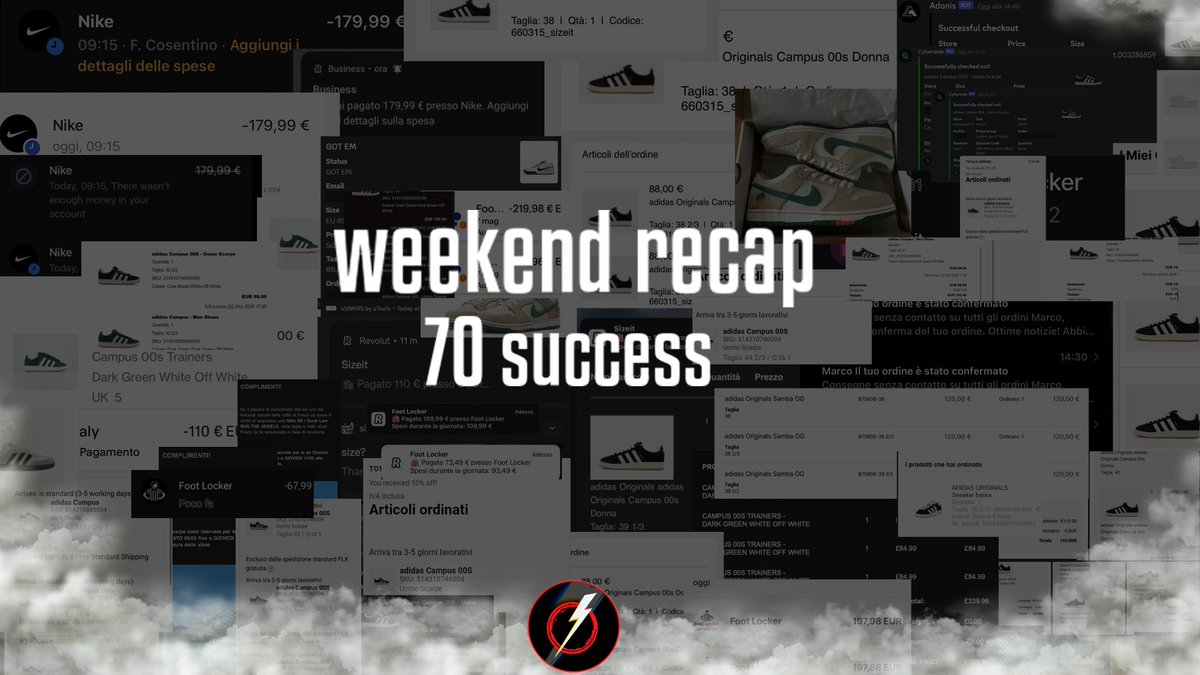 ⚡️Never miss a drop
⚡️3 days 70 success